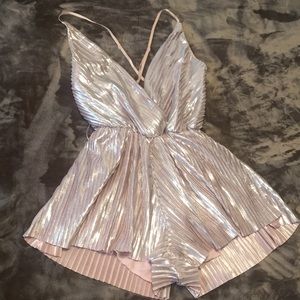 Rose gold romper